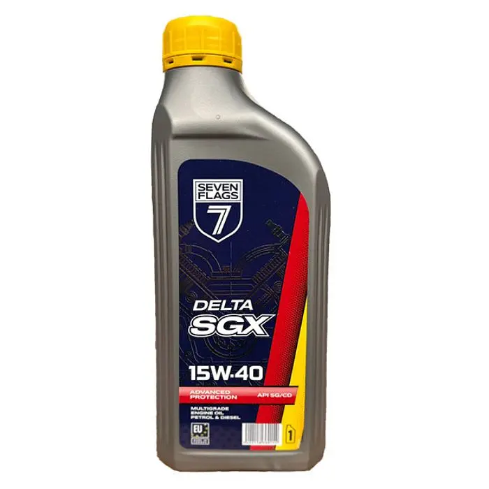 Автомобільна мотрона олива 7FLAGS Delta SGX 15W-40 1л