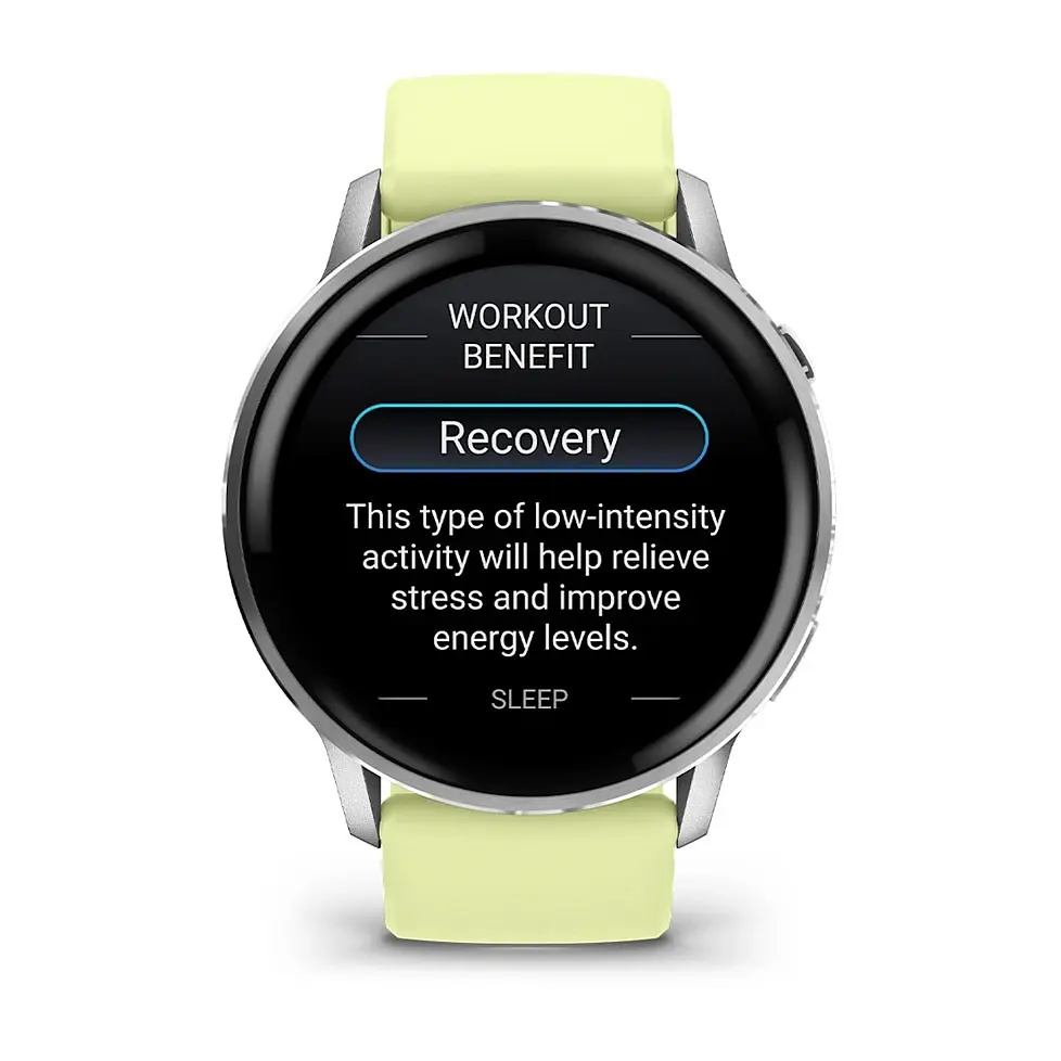 Смарт-годинник Garmin Venu 4 45mm Silver Bezel with Citron Silicone Band (010-03014-02) - фото 5