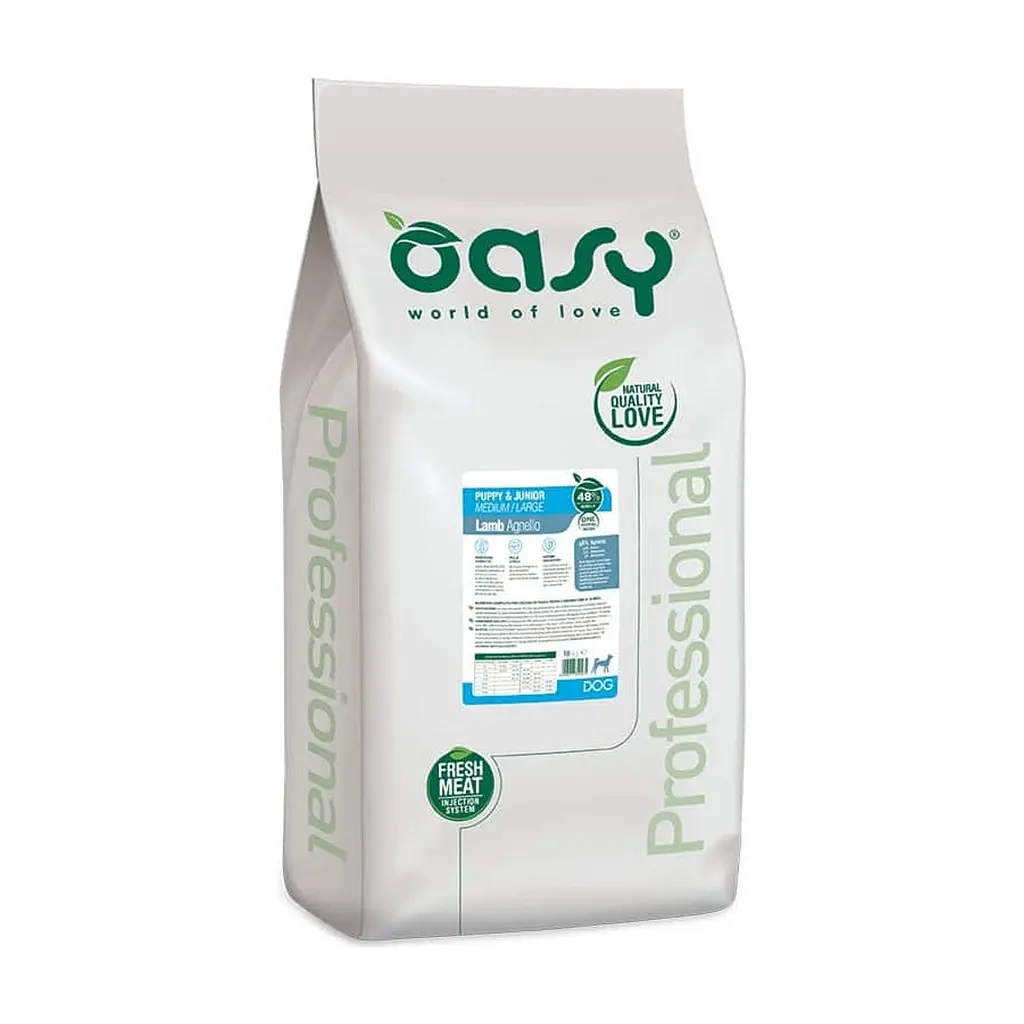 Сухий корм для собак OASY One Animal Protein PUPPY Medium/Large з ягням 18 кг (8053017349275) - фото 2