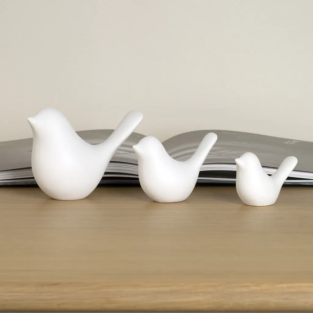 Декоративная статуэтка MBM My Home Птичка белая (DH-ST-30 S WHITE) - фото 7