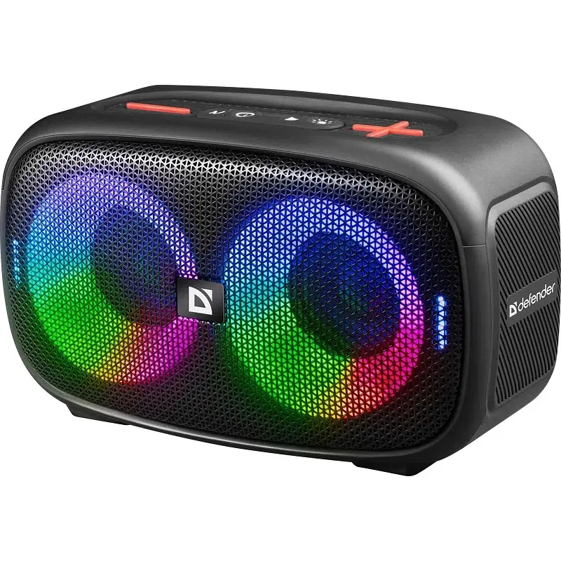 Акустична система 1.0 Defender Q5 20 Вт Bluetooth/FM/USB/TF/IPX5, LED, чорна - фото 3