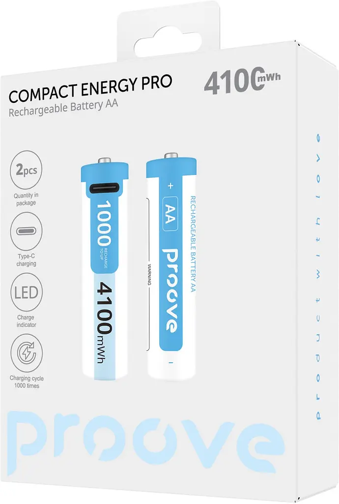 Акумулятори Proove Compact Energy Pro AA/HR06 Li-ion 2700 mAh BL 2 шт - фото 2