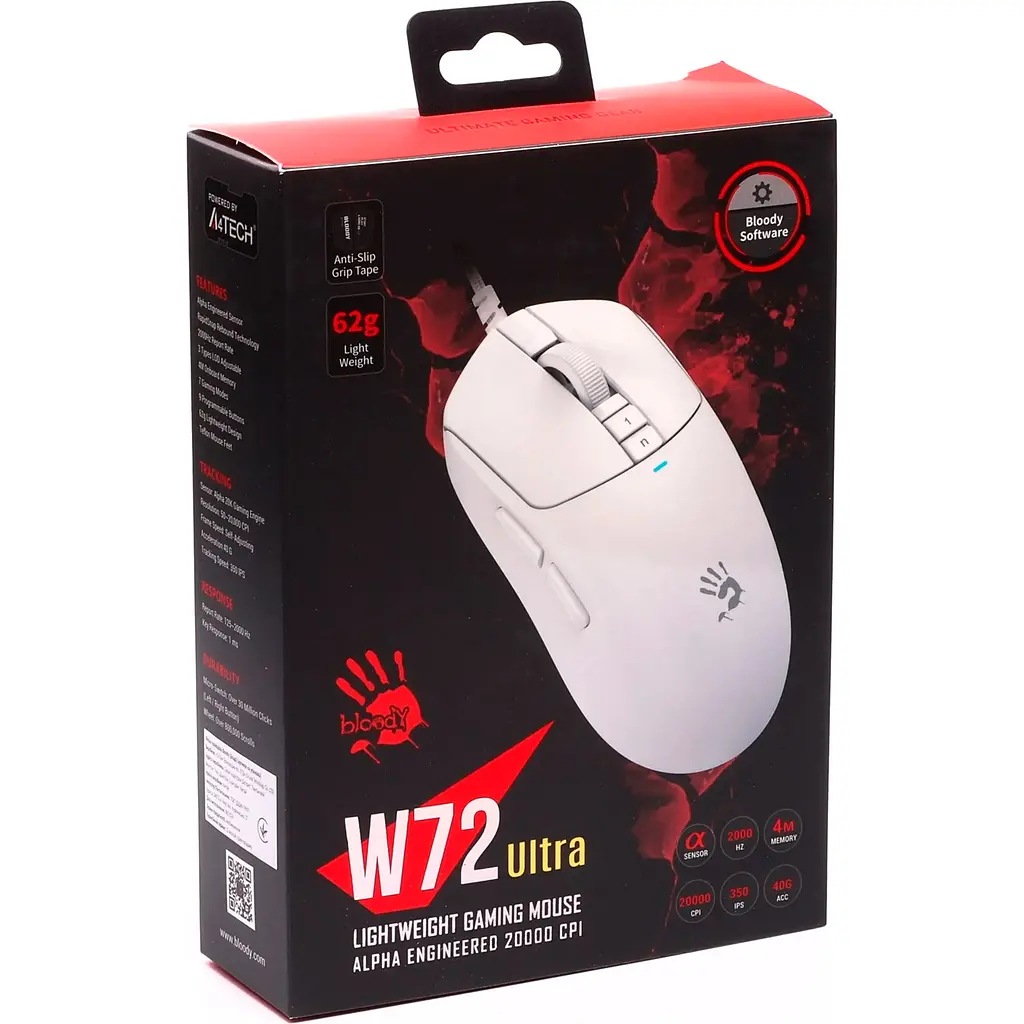 Миша Bloody W72 Ultra White [122468] - фото 14