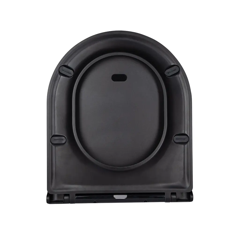 Сиденье для унитаза Qtap (Robin) с микролифтом Slim QT99HY2411MB, Черный матовый - фото 5