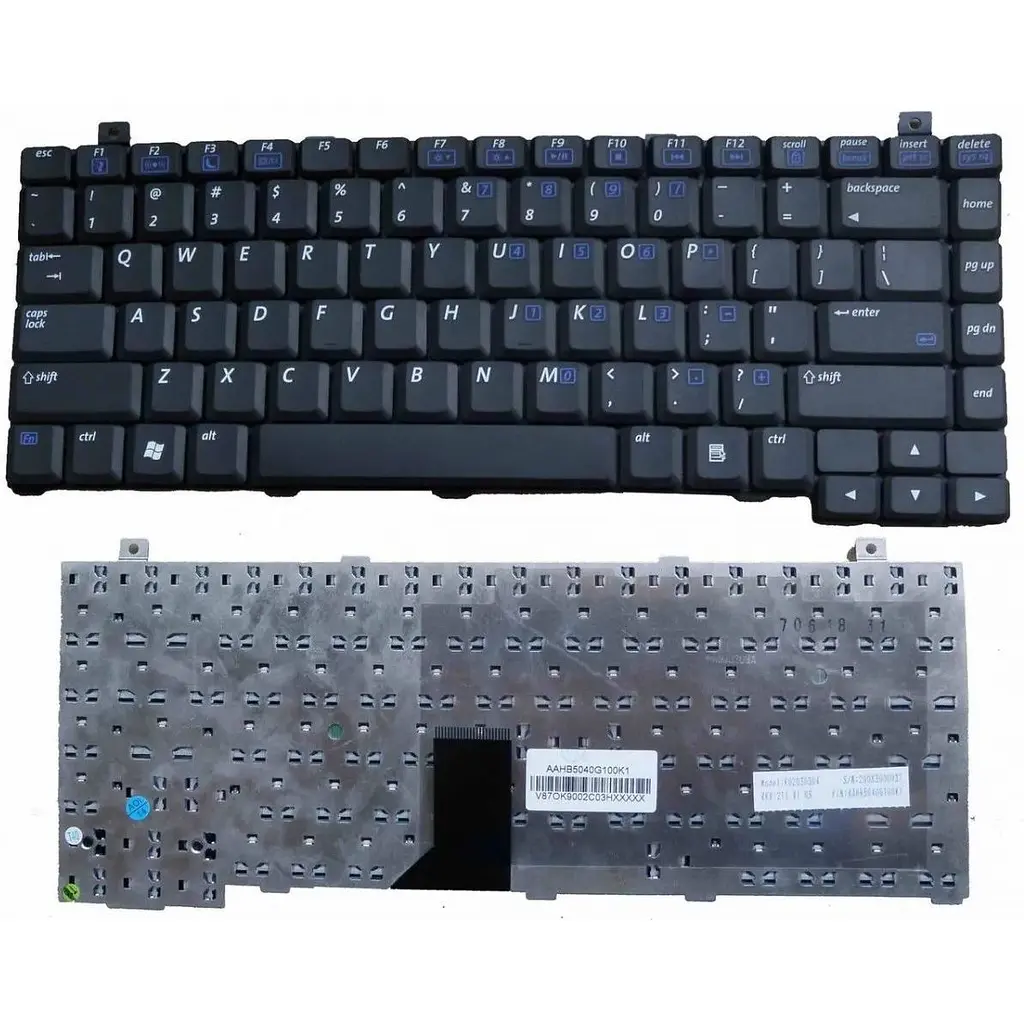 Клавіатура для ноутбуків HP Presario B1000, B3800 чорна  - фото 1