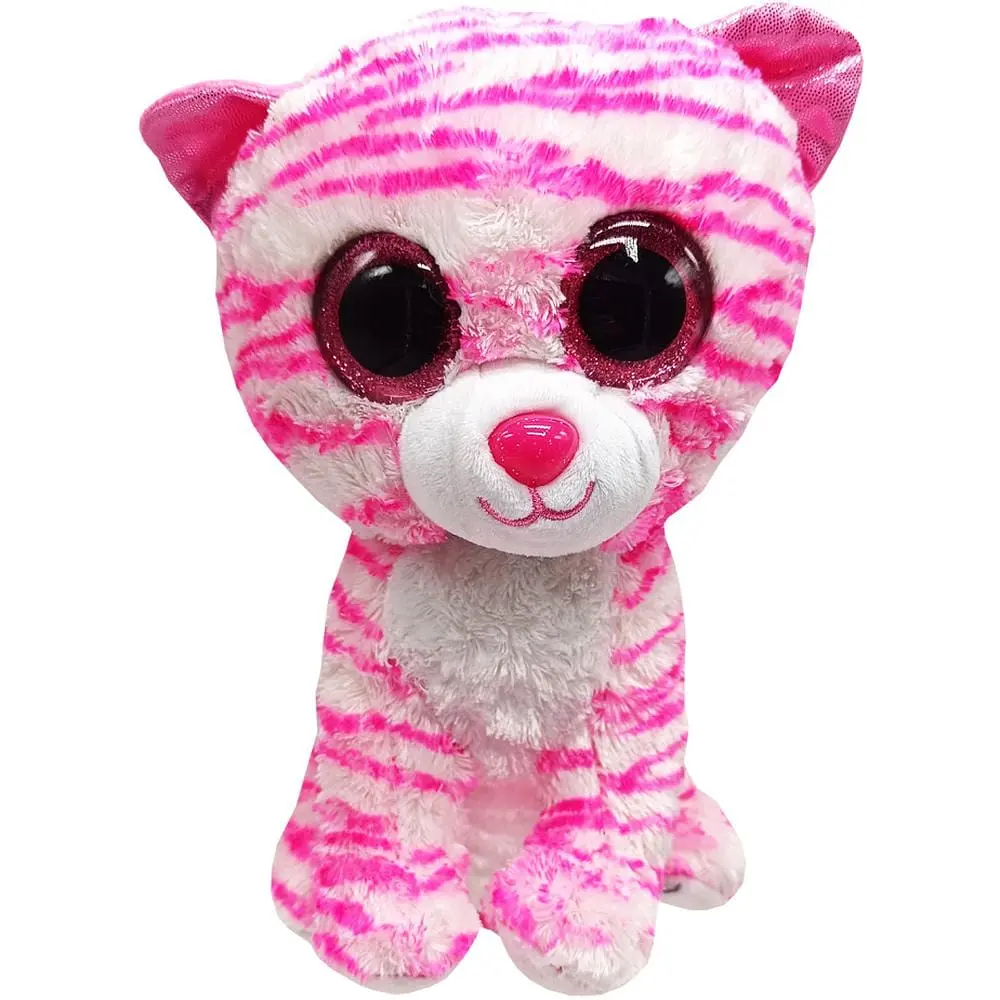 Дитяча м'яка іграшка Bambi Котик 23 см (PL0662 Cat-WhitePink)