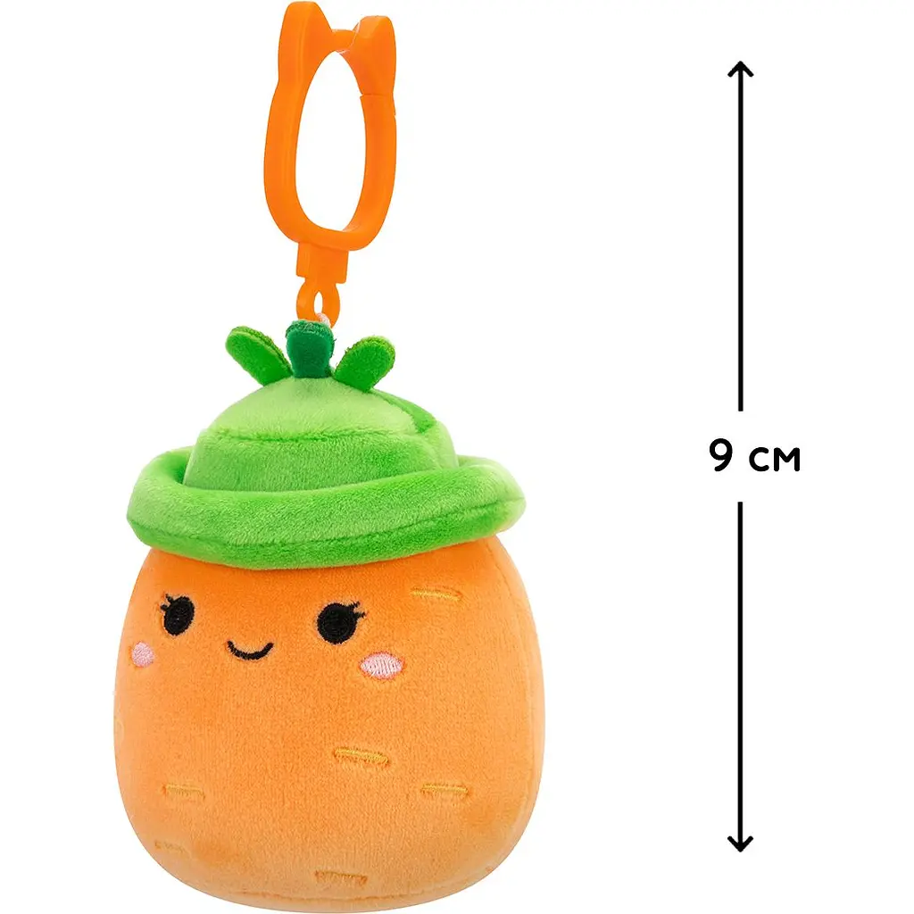 Мягкая игрушка на клипсе Squishmallows Морковка Каролина 9 см (SQCP00462) - фото 7