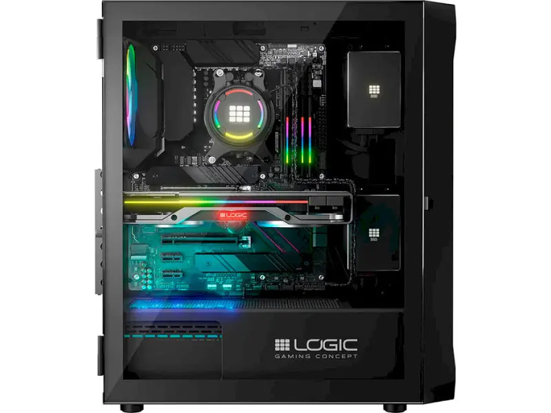 Корпус Logic Concept Portos ARGB Midi Black (AT-PORTOS-10-0000000-0002) - фото 9
