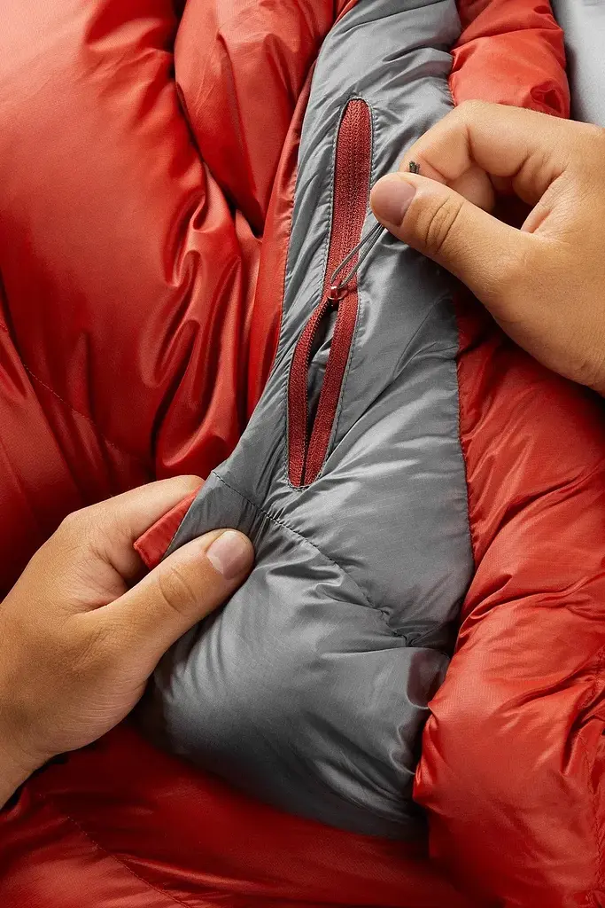 Спальник Rab Alpine 600 Regular L лівий Red (1033-RB QSD-29-RCY-REG-LZ) - фото 7