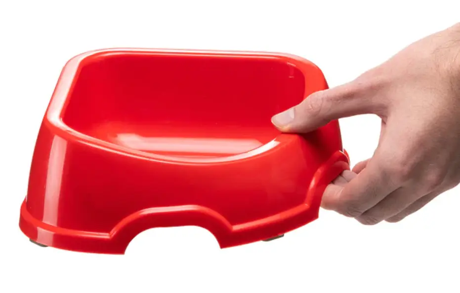 Миска для собак та котів Ferplast Party 20 пластикова кутова червона 24x21x7 см 500 мл 71120099 - фото 4