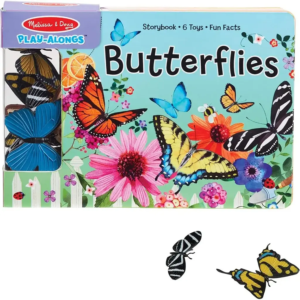 М'яка книга Melissa & Doug з ігровими фігурками метеликів (MD31281)