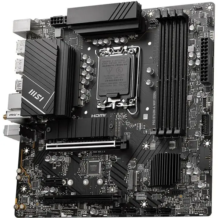Материнская плата MSI Pro B760M-A WiFi DDR4 Socket 1700 - фото 3