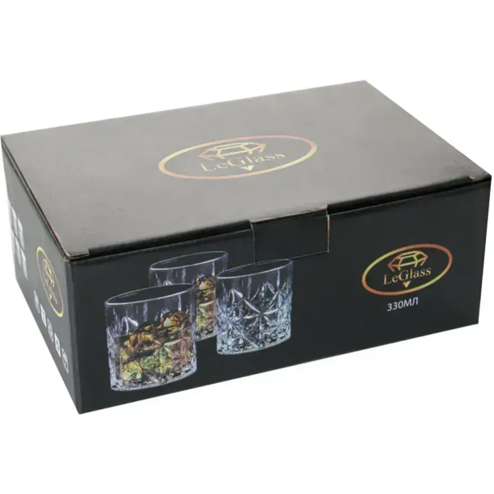Уцінка. Набір склянок LeGlass, 330 мл, 6 шт. (600-002)  - фото 3