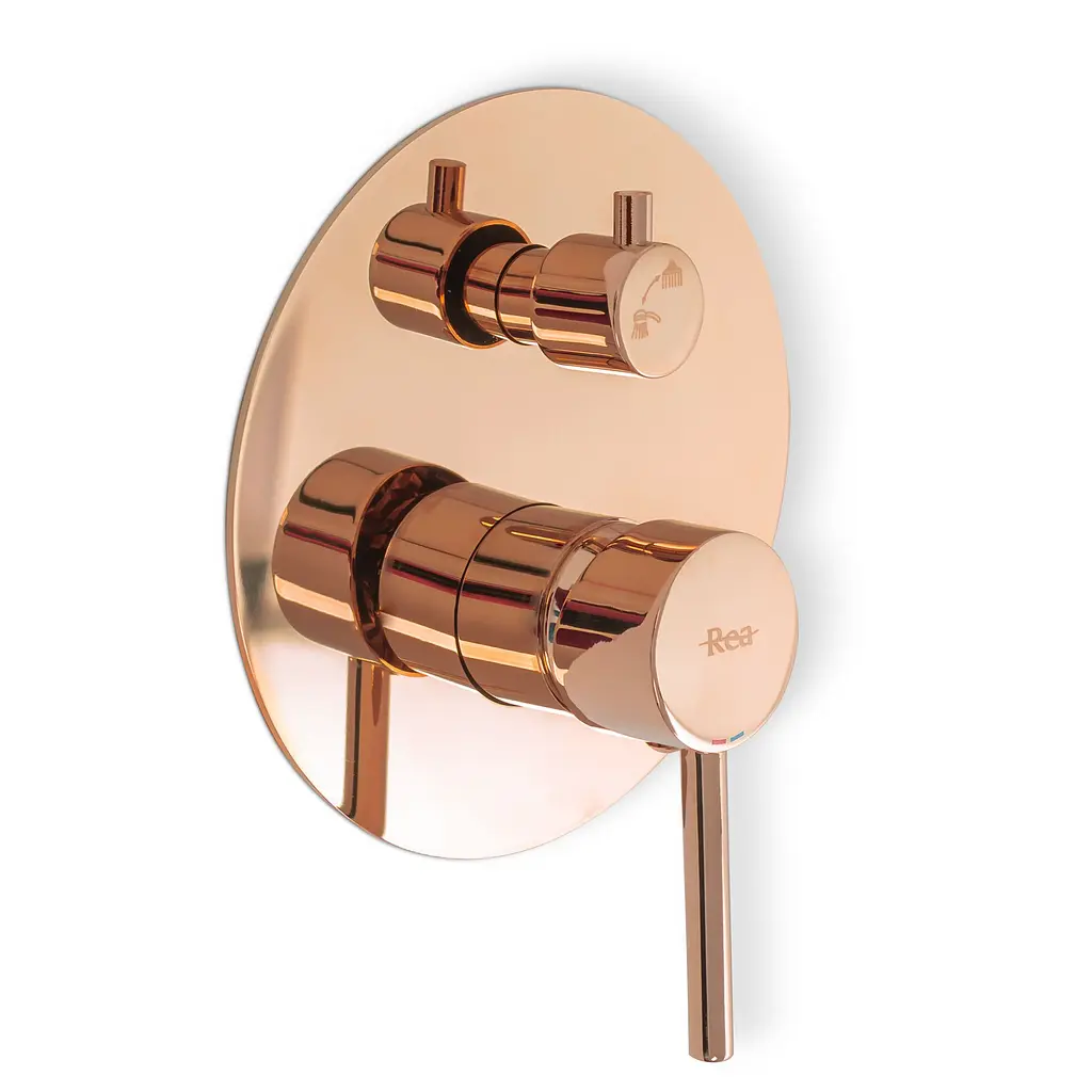 Душова система прихованого монтажу Rea Lungo rose gold + BOX REA-P4111, Теплий захід сонця - фото 2
