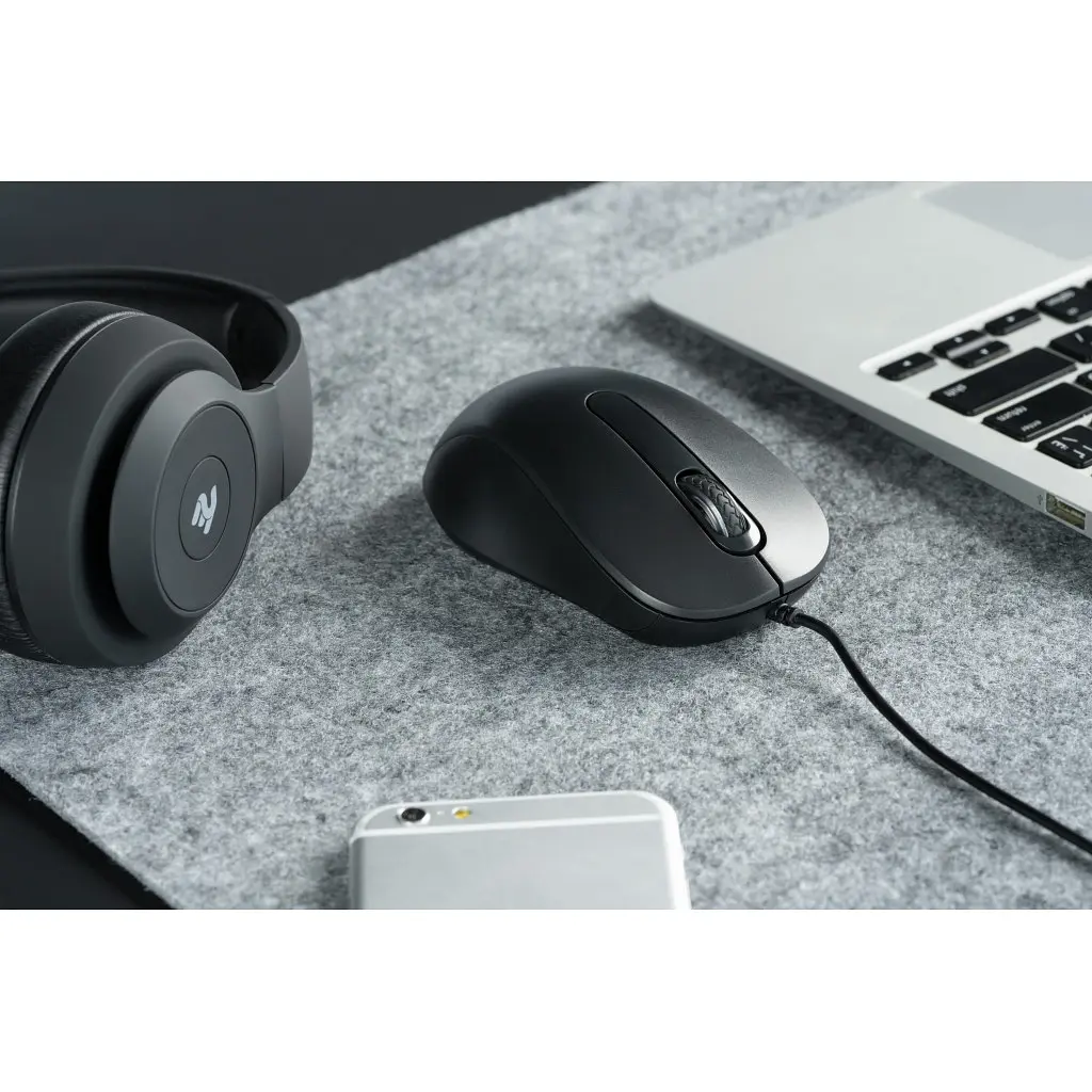 Миша 2E MF160 USB Чорний (2E-MF160UB) - фото 3