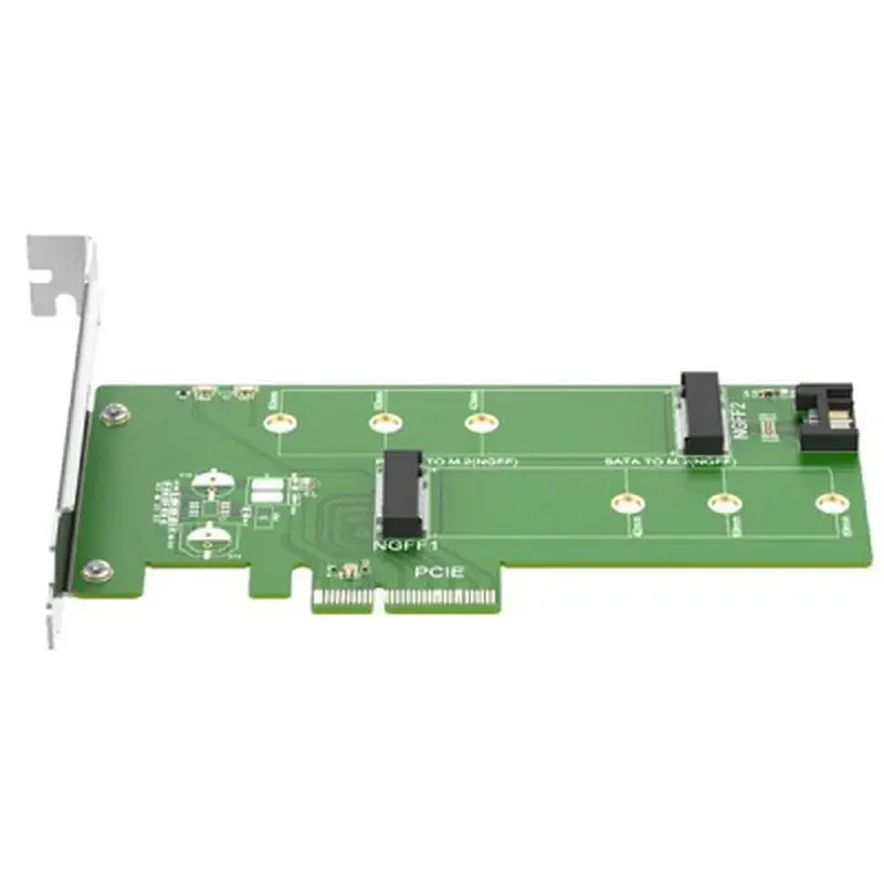 Контролер Maiwo Multi-Size PCIex4 & SATA to M.2 (M-Key or B-key) KT015 SSD (45774) - фото 4