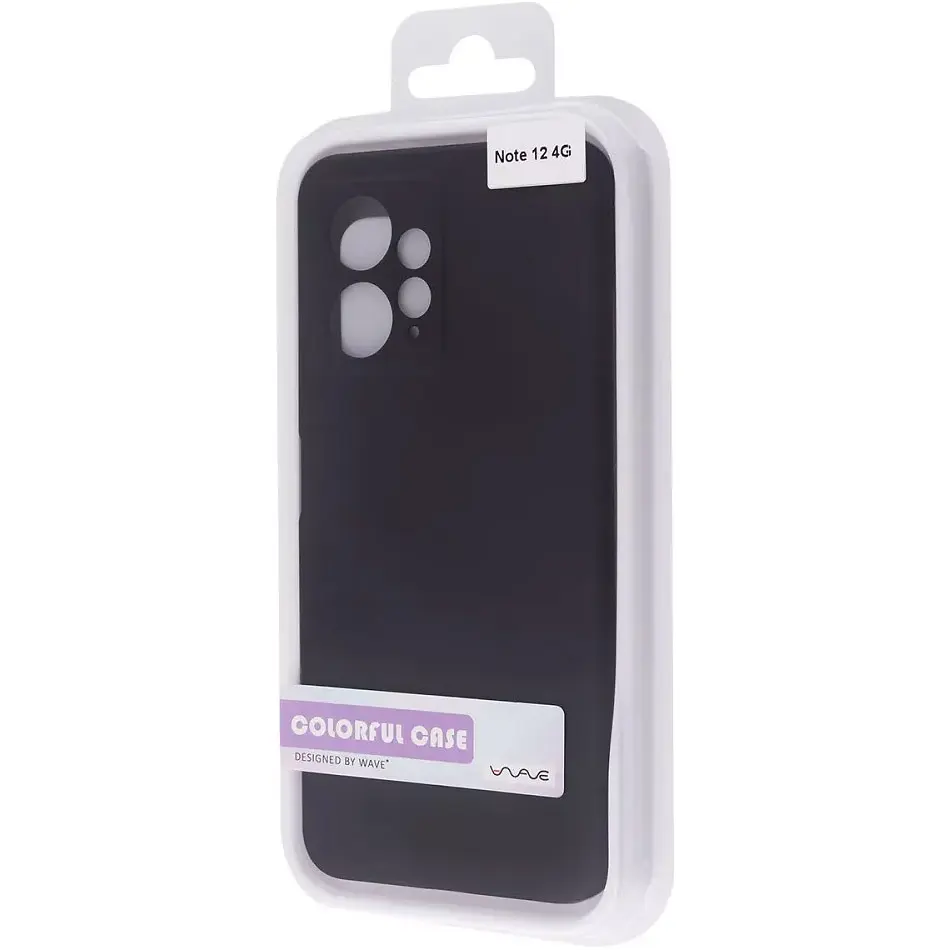 Чохол Wave Colorful Case для Redmi Note 12 4G Black [99242] - фото 3