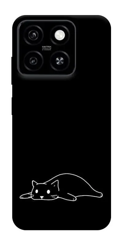 TPU чохол Demsky Lazy cat для ZTE Blade A55 4G