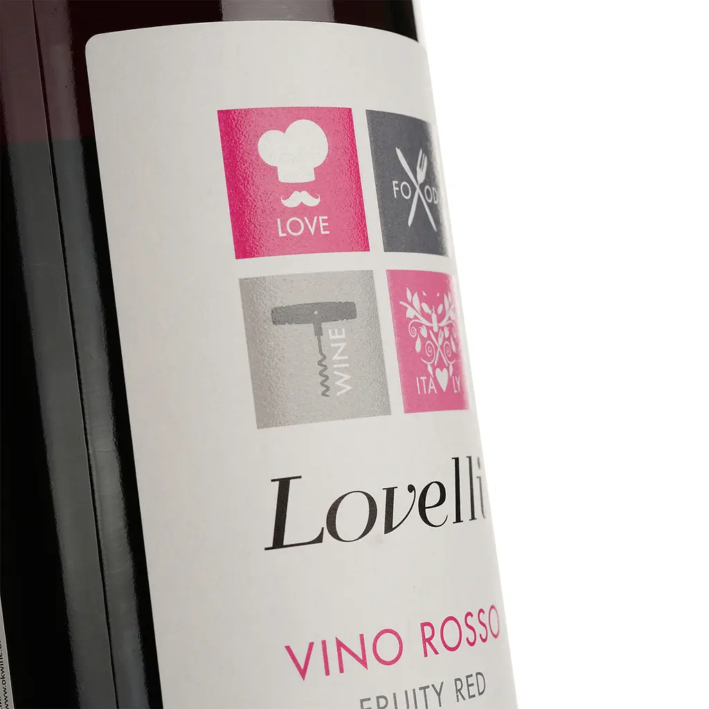 Вино Lovelli Vino Rosso d'Italia, красное, сухое, 11%, 0,75 л - фото 3