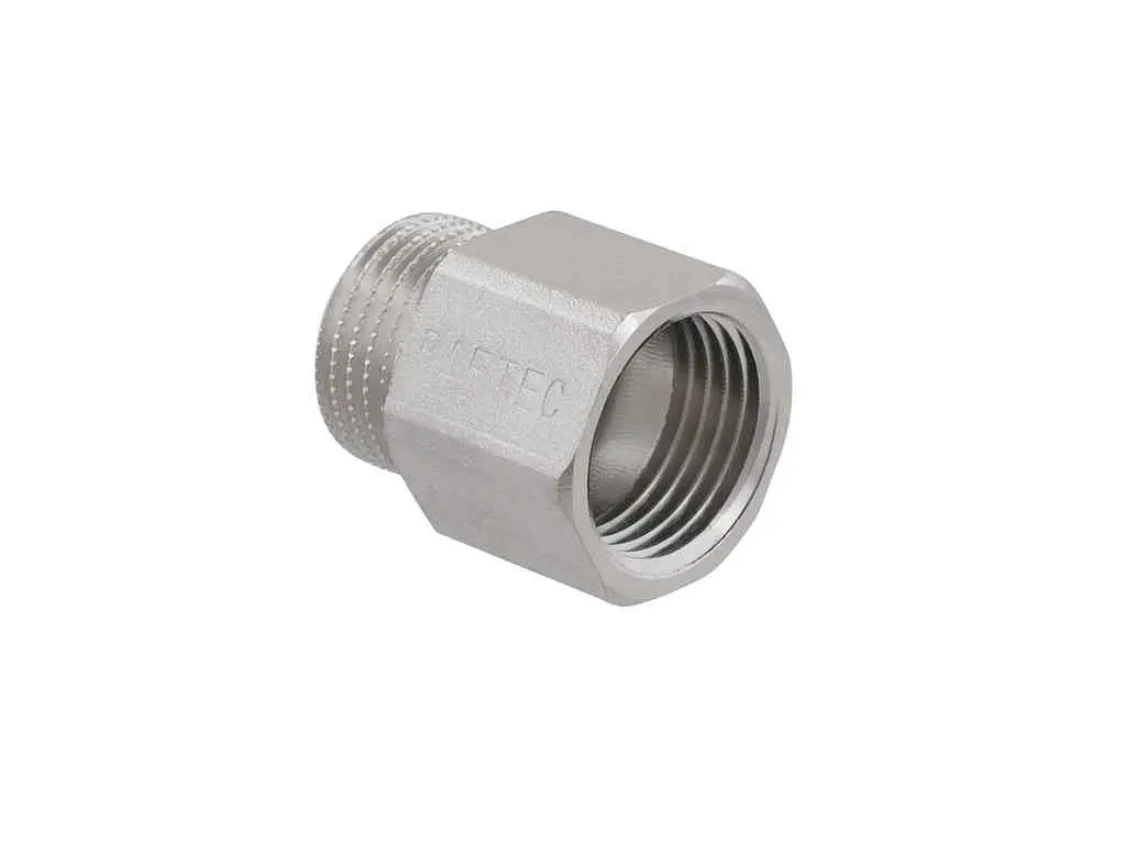 Подовжувач RAFTEC 1/2" 20 мм, ЗВ, DN 15, зовні під ключ, нікель, UDL0120 - фото 2
