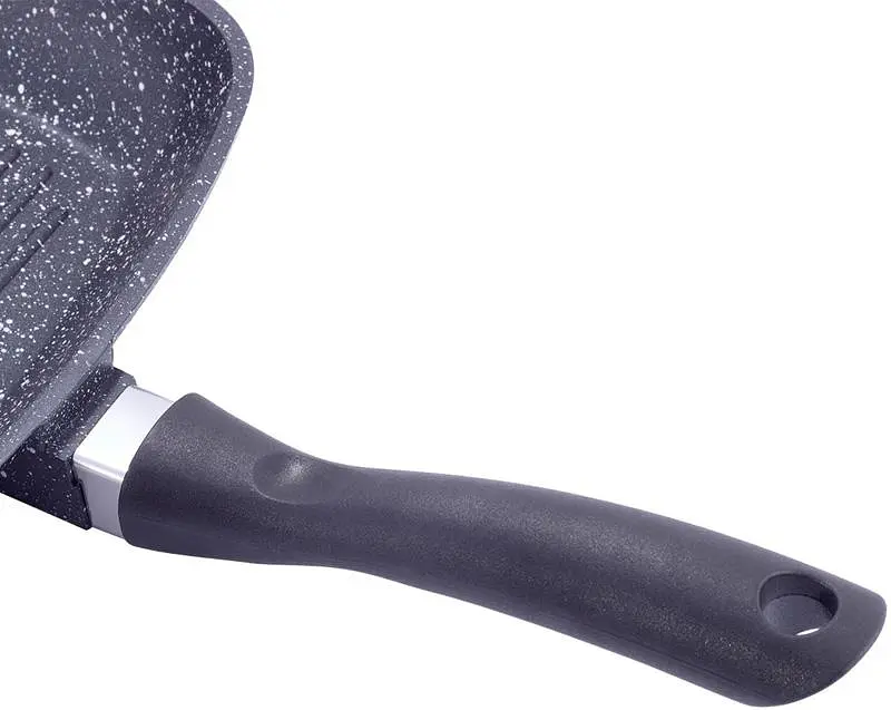 Сковорода-гриль Grill Pan зі скляною кришкою Kamille 28х28х4,5 см kuh0011142 - фото 5