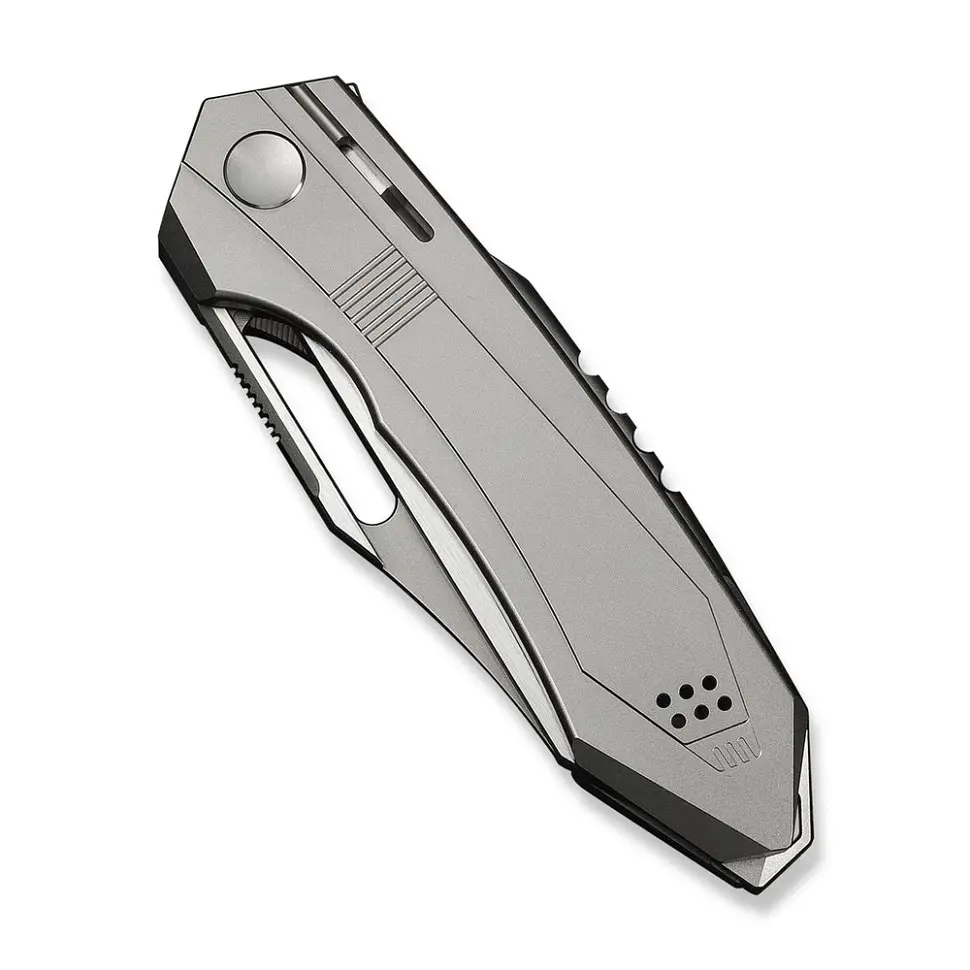 Ніж складаний туристичний Weknife Bogey (9.3 см) Bohler M390 / Titanium сірий - фото 4