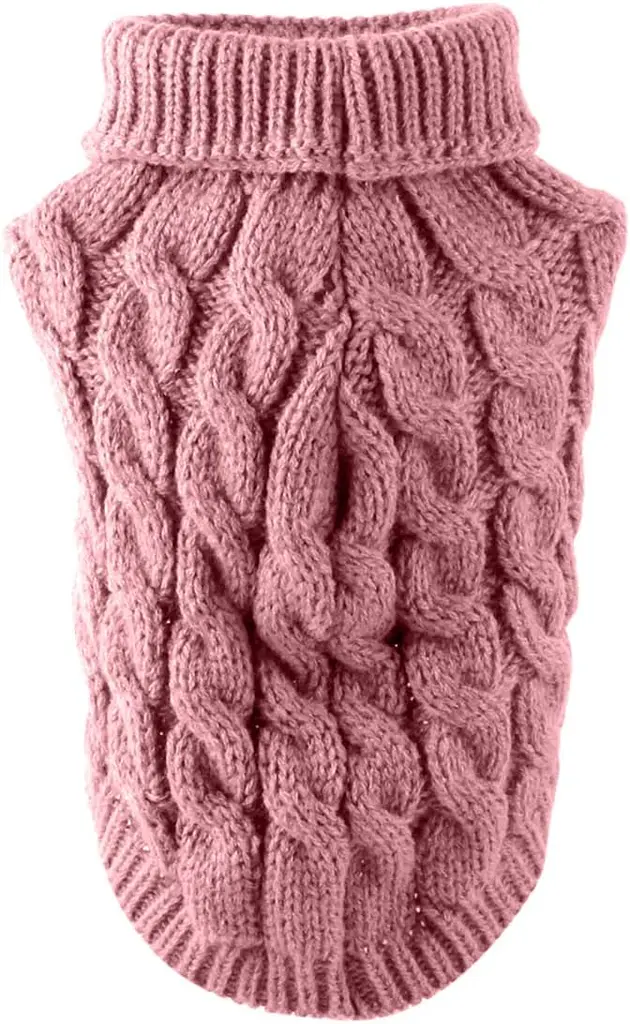 Светр для собак та котів EcoToys Pink XL рожевий A: 33 см B: 40 см C: 29 см 7028