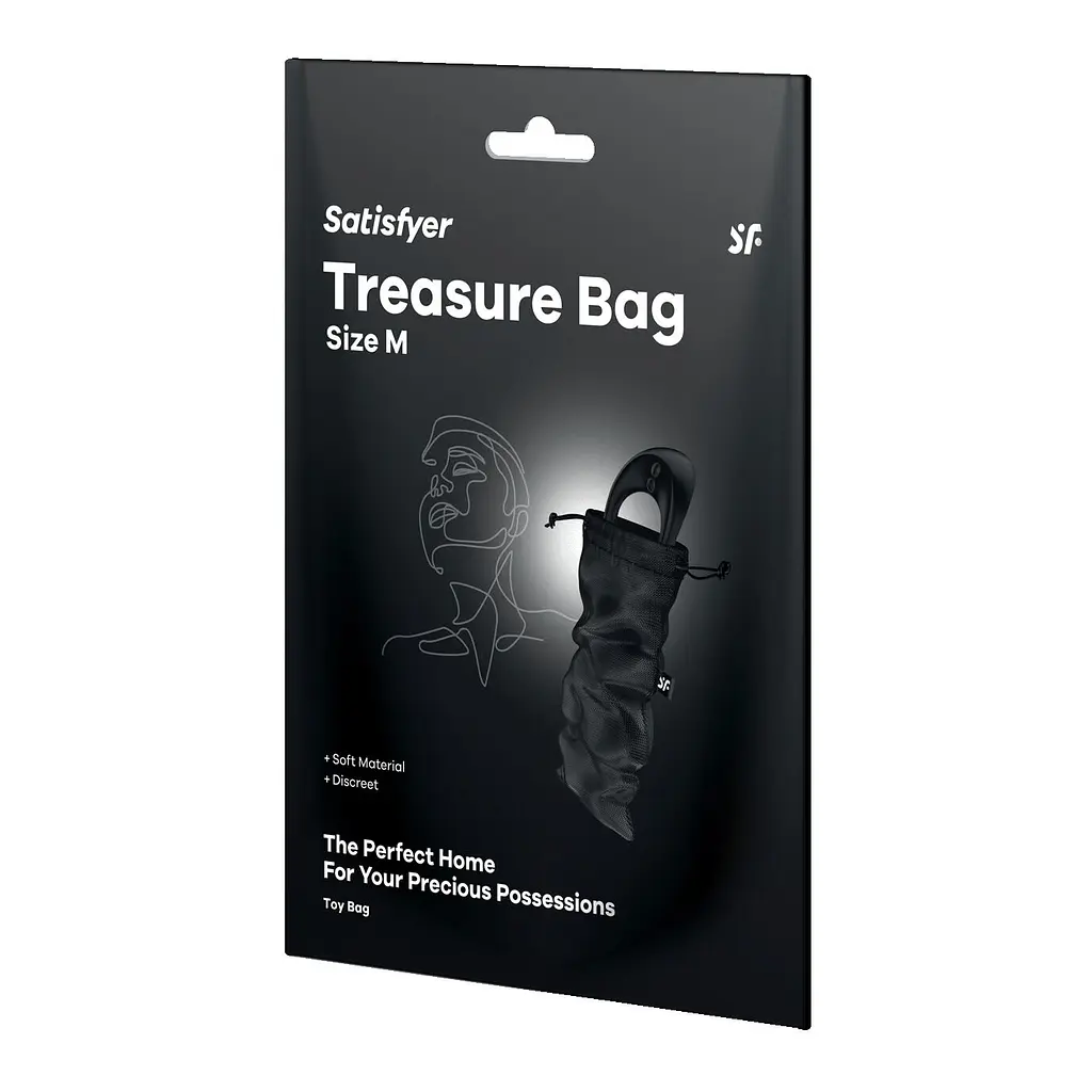 Мішечок для зберігання іграшок Satisfyer Treasure Bag M Black Satisfyer IG059495; SX0546 98419 - фото 3