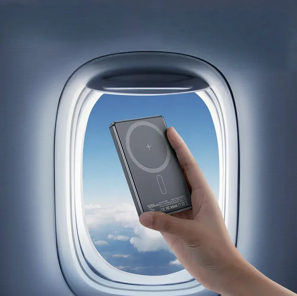 Power Bank Essager Cross-Border Magnetic 5000mAh 20W KR-W002 (EDY5K-YJ0A-Z) Grey UA - фото 7