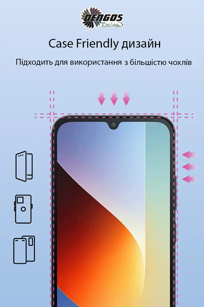 Чохол до мобільного телефона Dengos Soft Cover + Glass Xiaomi Redmi A7 Pro Mint (DG-KM-203) - фото 4