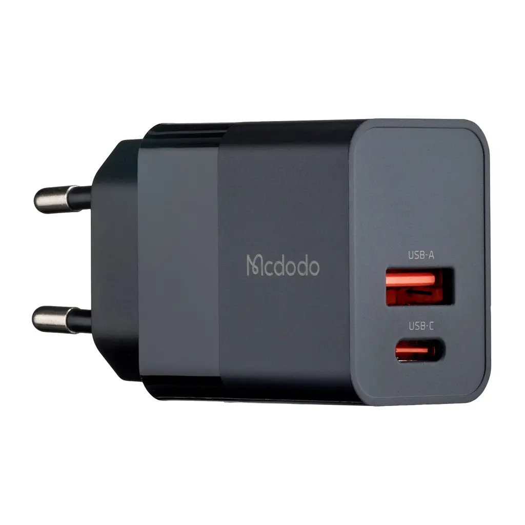 МЗП McDodo Hydrogen Series 20W PD + QC Charger ( EU plug ) CH-1951 Black