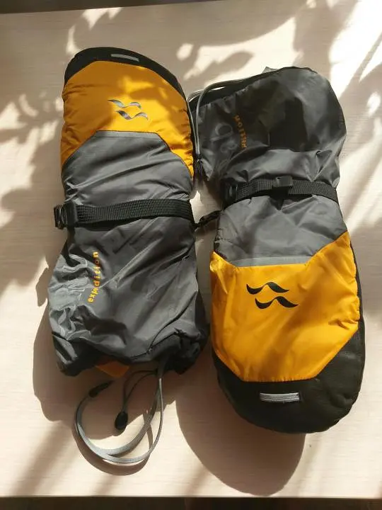 Верхушки Rab Expedition 8000 Mitts L Серый-Желтый - фото 3