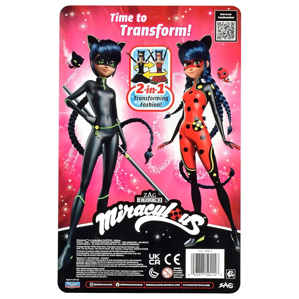 Лялька Miraculous інтерактивна Леді Баг і Супер-Кіт Дизайнерське перевтілення (50414) - фото 8