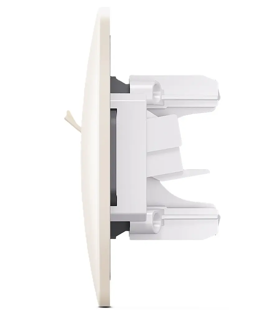 Розетка Videx Binera CAT6 одинарна комп'ютерна кремова (VF-BNSK1PC6-CR) - фото 4