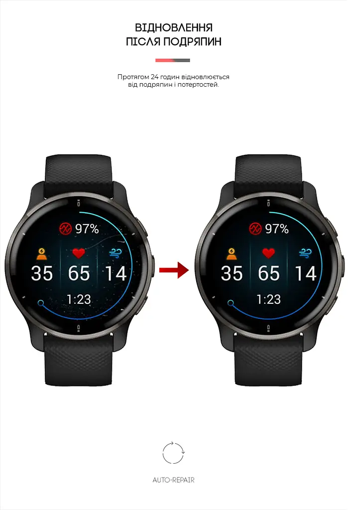 Гідрогелева плівка на годинники Garmin Venu 2 Plus ArmorStandart захисна плівка для смарт годинників прозора (ARM65780) - фото 3