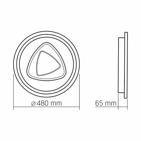 LED світильник функціональний Videx DECORA 56W VL-CLD-997-SL - фото 3