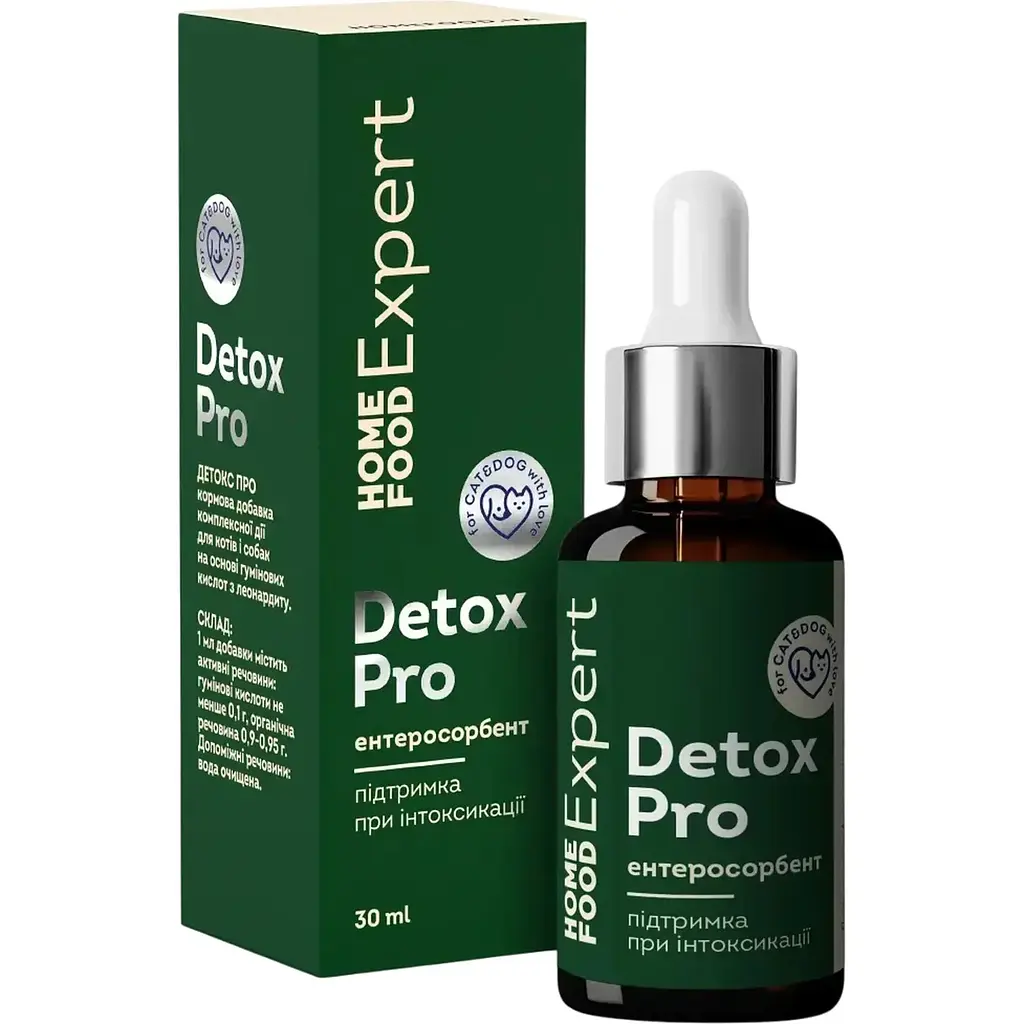 Ентеросорбент для детоксикації організму Home Food Expert Detox Pro 30 мл