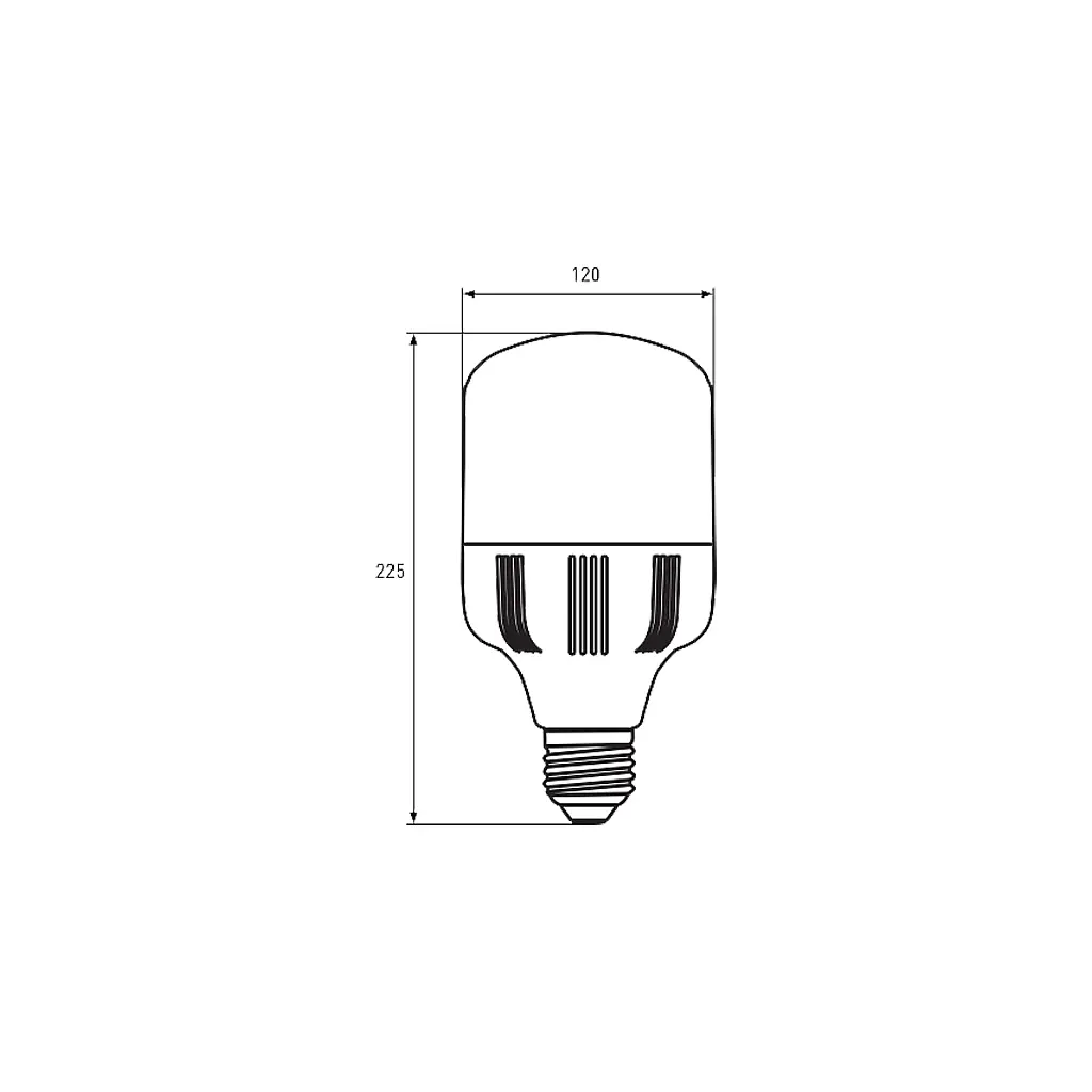 Лампочка Eurolamp E40 (LED-HP-40406) - фото 3