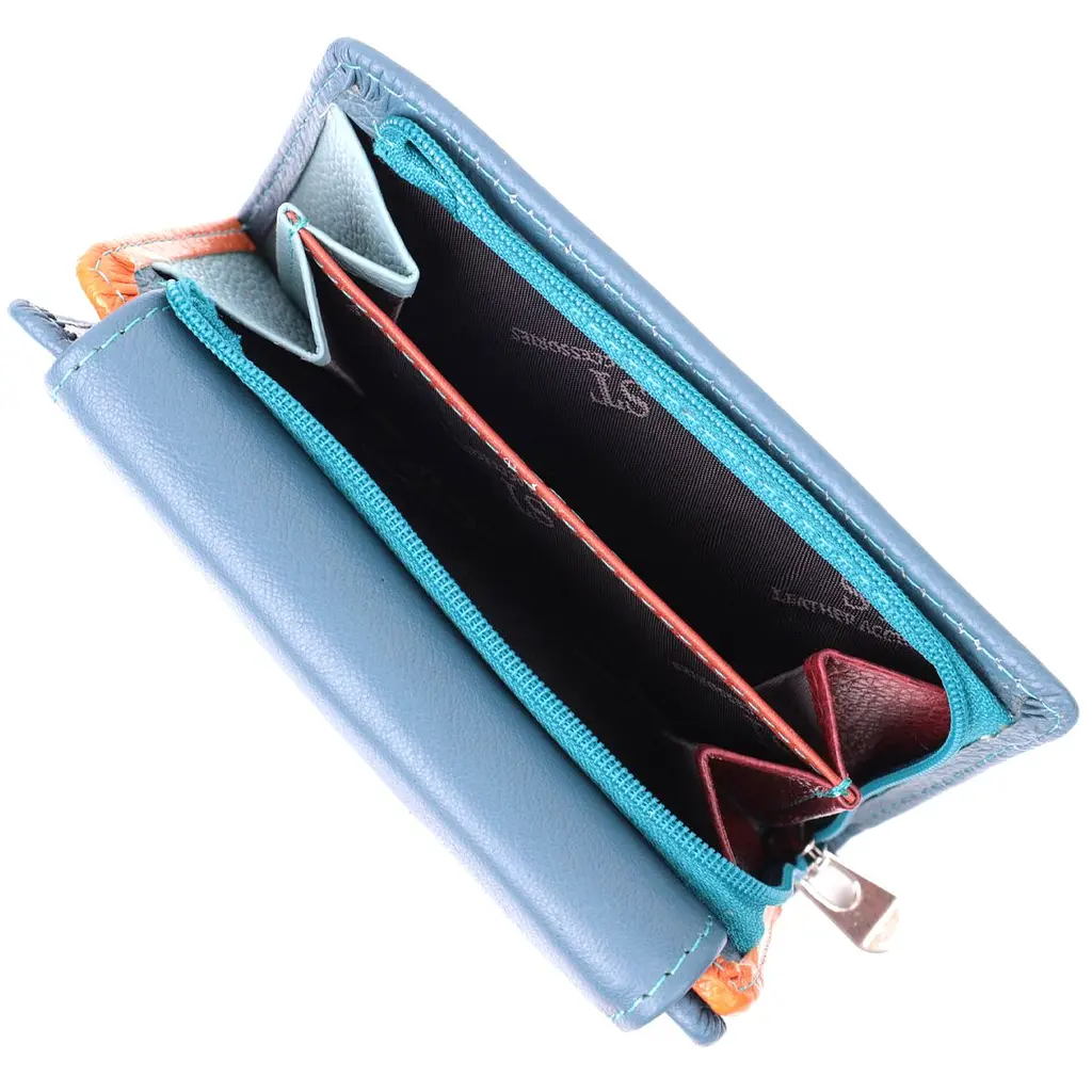 Цікавий гаманець для жінок із натуральної шкіри ST Leather 22504 бірюзовий - фото 8