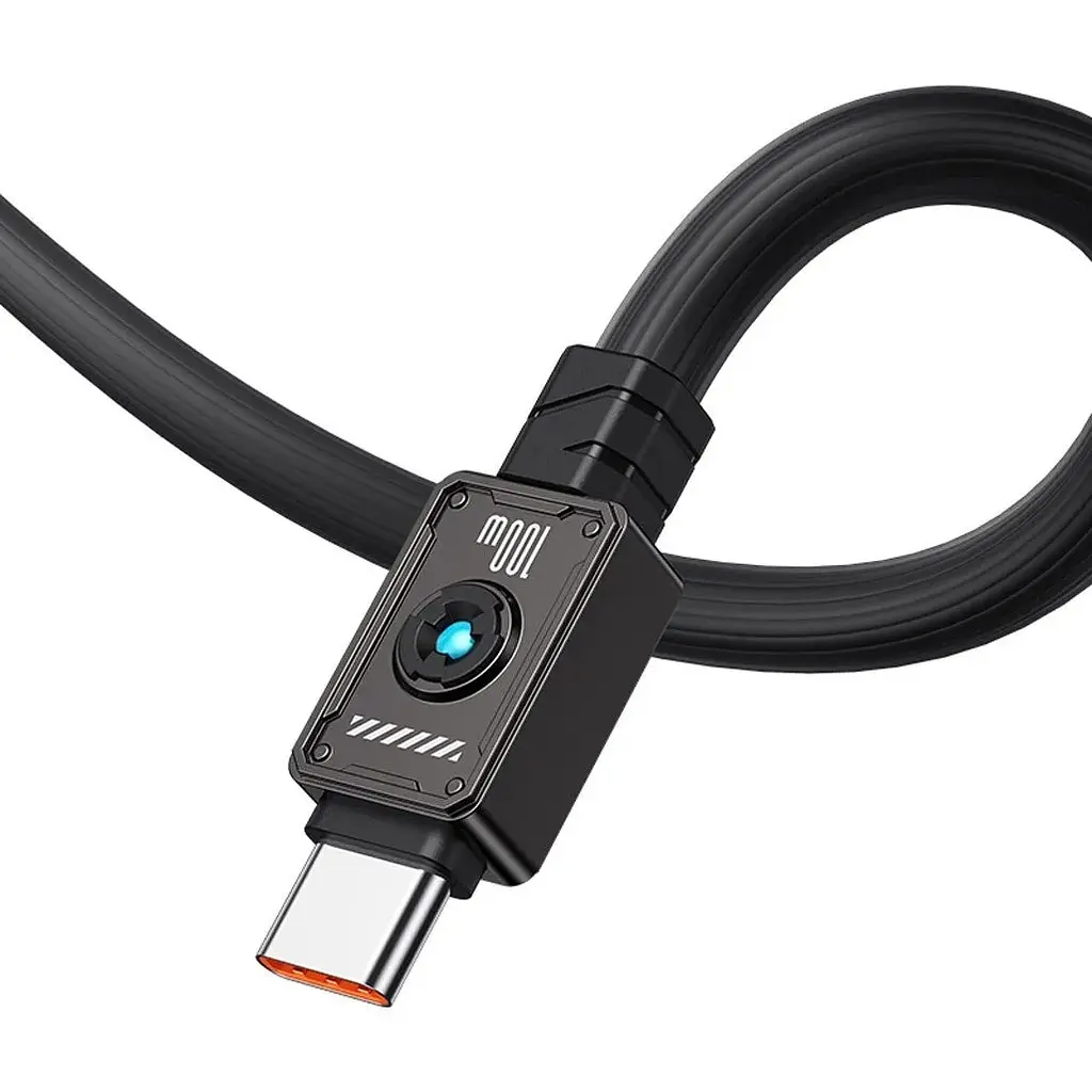 Кабель Usams US-SJ684 USB-C to USB-C 100W 1.2m Black (SJ684USB01) [153992] - фото 4