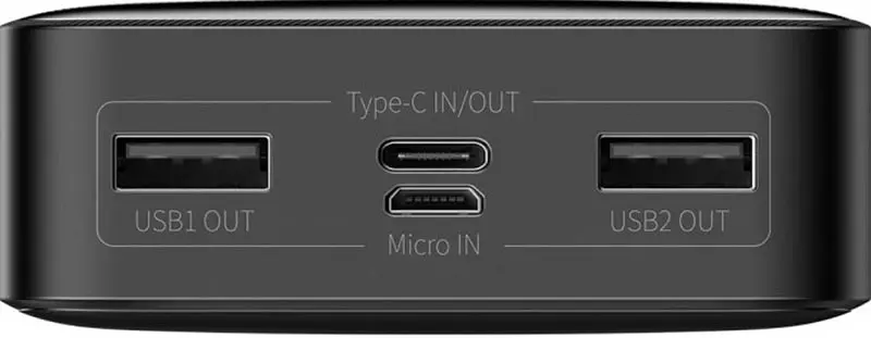 Портативна батарея Baseus Bipow Digital Display Power Bank 20000mAh 15W Black - фото 4