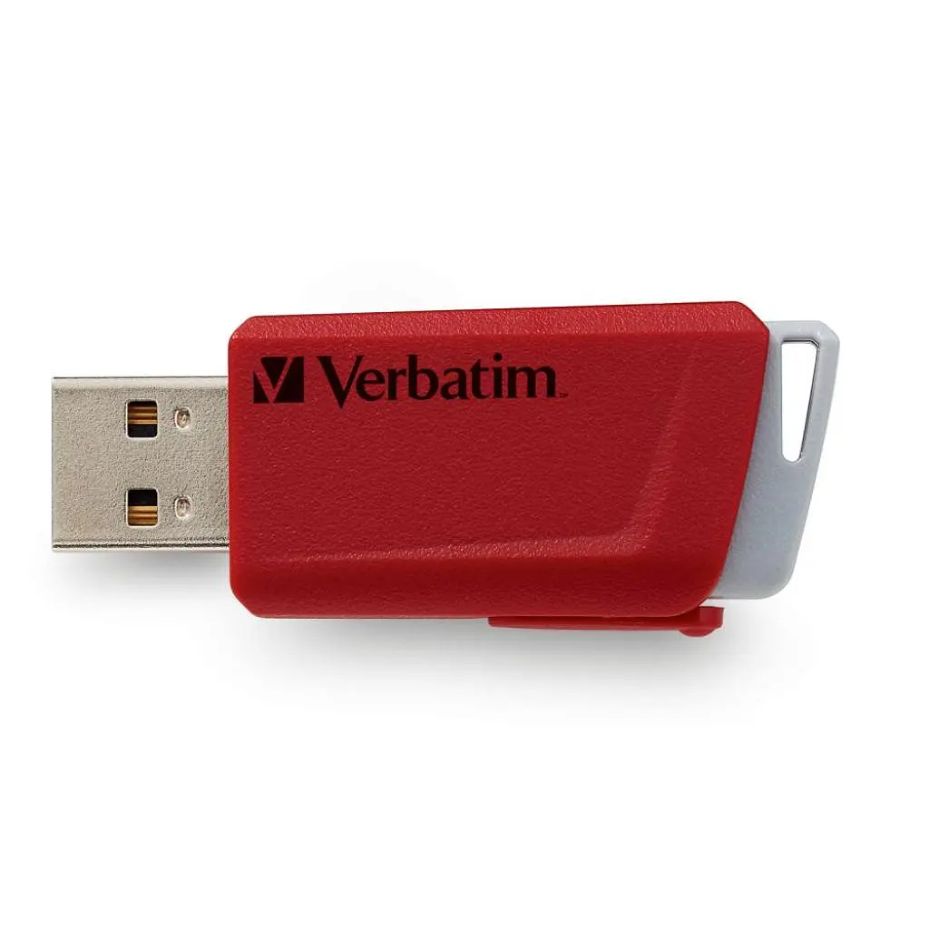 Флеш-накопичувач Verbatim USB флеш накопичувач 2x32GB Store 'n' Click Red/Blue USB 3.2 (49308) - фото 4