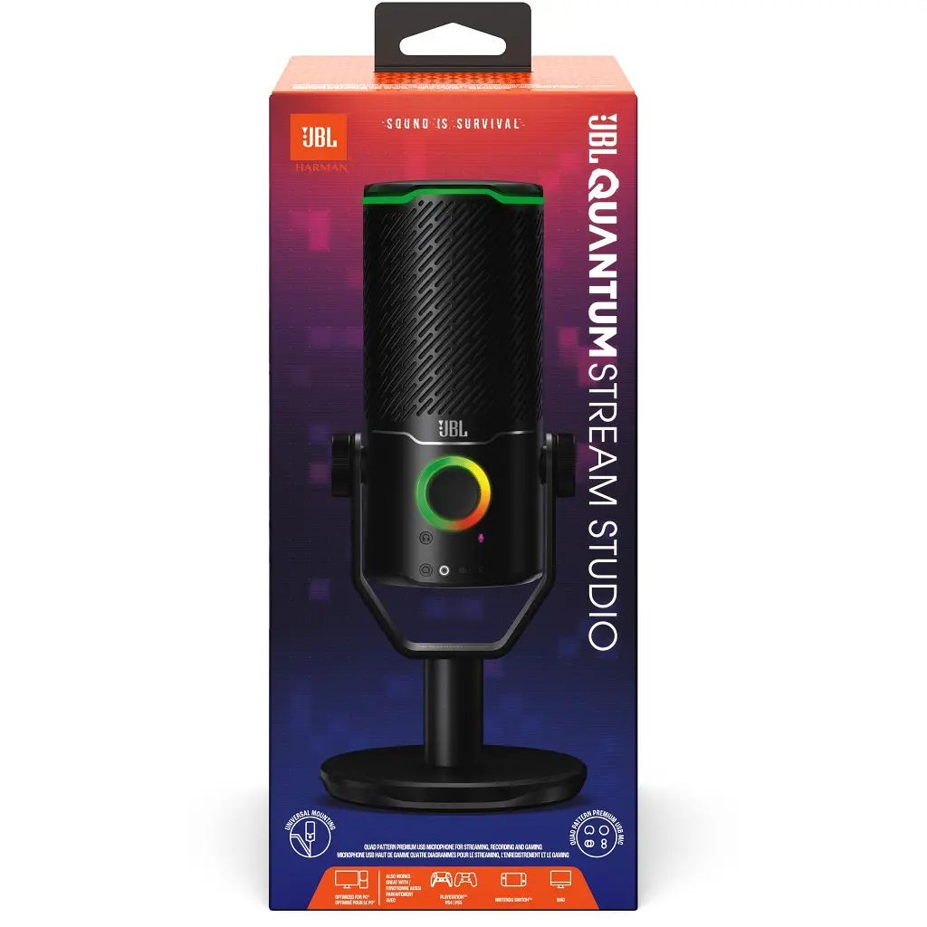 Микрофон JBL Quantum Stream Studio (JBLSTRMSTUDIOBLK) - фото 10