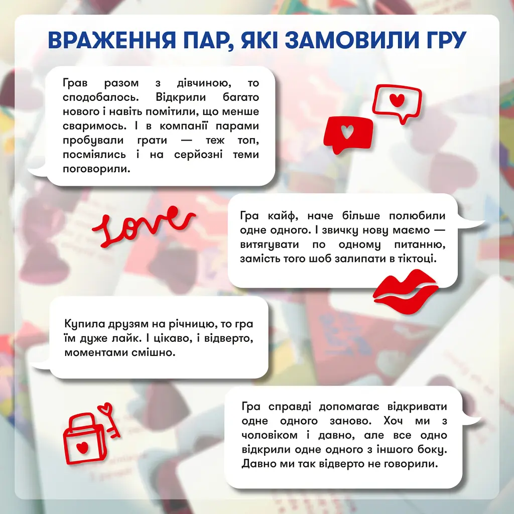 Гра для закоханих «Розкажи мені все! Love edition» - фото 8