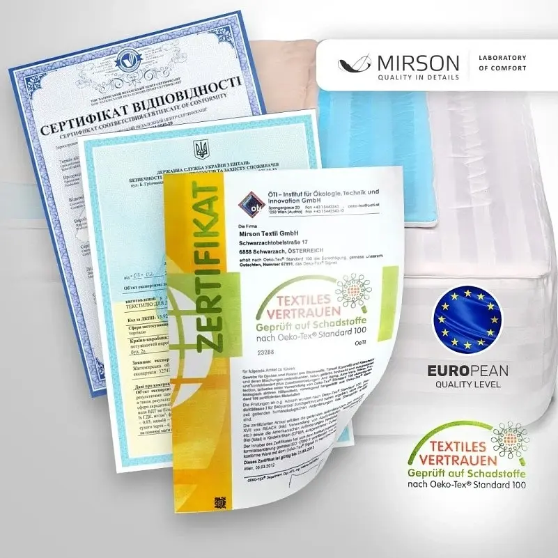 Наматрасник MirSon №1504 Julia Wool 80x160 см (2200010340303) - фото 6