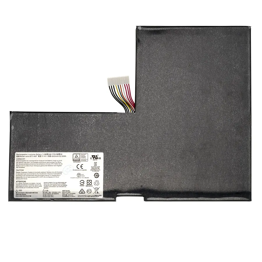 Акумулятор для ноутбука MSI BTY-M6F (GS60 MS-16H2 MS-16H4 2PL 6QE 2QE 2PE 2QC 2QD 6QC 6QC-257XCN) 11.4V 4640 mAh Black - фото 3