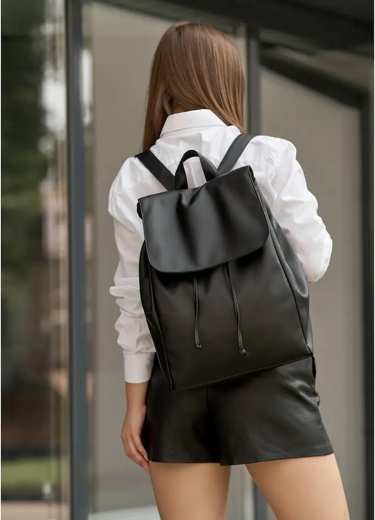 Жіночий рюкзак Sambag Loft LZN чорний 38 х 28 х 18 см (22400001)