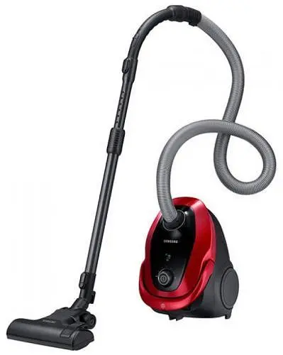 Пилосос Samsung VC07M25E0WR/UK Red 750W, мішковий, сухе прибирання, об'єм 2.5л