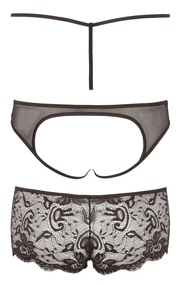Набір трусиків - Cotelli Collection 2310503 Panty Set, black - S Cottelli 23105031021 90314 - фото 2