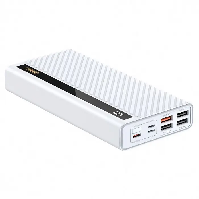Универсальная мобильная батарея Remax Hunyo II RPP-197 30000mAh PD 22.5W (Белый) - фото 2